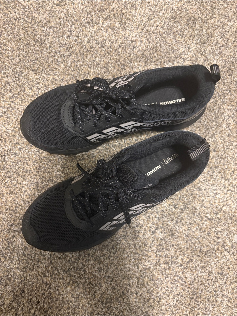 Salomon Men's or women’s Black and Gray Trail Running Sneakers - Picture 3 of 3